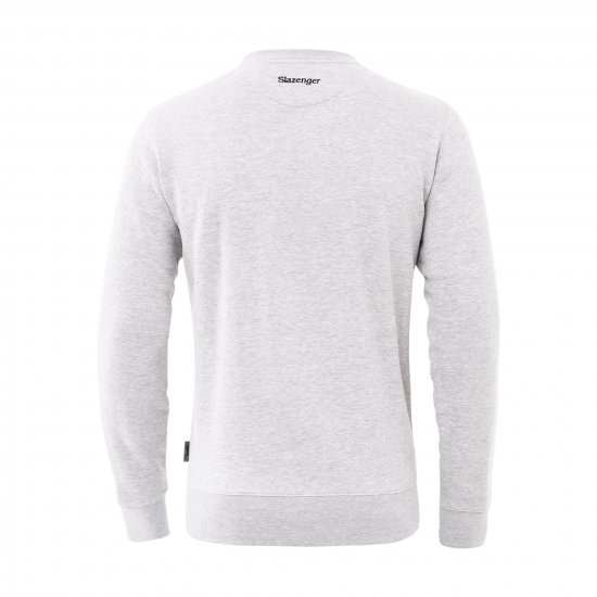 Slazenger Dean Sweatshirt Grey - Gensere og hettegensere - Store hettegensere - 2XL-14XL