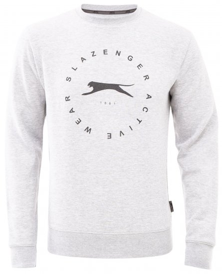 Slazenger Dean Sweatshirt Grey - Gensere og hettegensere - Store hettegensere - 2XL-14XL