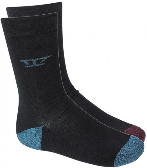 D555 Eden Cotton Rich Cushioned Sole Socks 2-Pack - Undertøy & badetøy - Undertøy store størrelser 