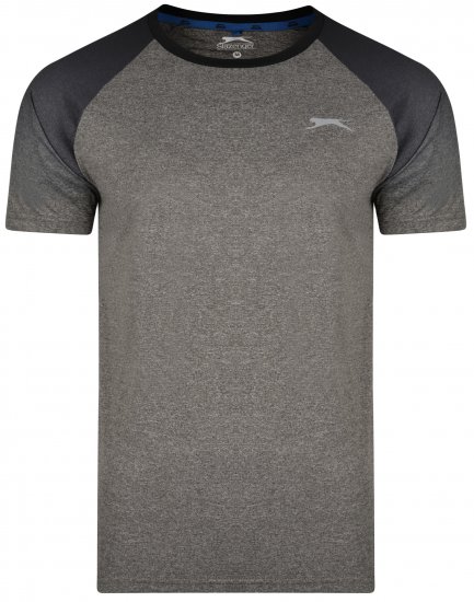 Slazenger Eli T-shirt Charcoal - T-skjorter - Store T-skjorter - 2XL-14XL