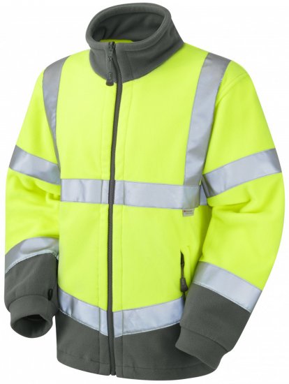 Leo Hartland Fleece Jacket Yellow - Arbeidsklær - Arbeidsklær, Skiklær og Regntøy store størrelser