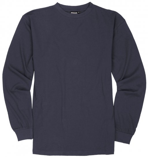 Adamo Floyd Comfort fit Long sleeve T-shirt Charcoal - T-skjorter - Store T-skjorter - 2XL-14XL