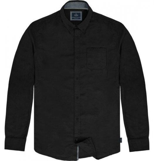 Double Outfitters GS-5225 Oxfordskjorte Svart - Skjorter - Store skjorter - 2XL-8XL