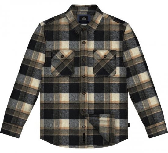 Double Outfitters GS-5233 Flanellskjorte Mørkeblå/Beige - Skjorter - Store skjorter - 2XL-8XL
