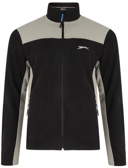 Slazenger Haines Microfleece Black - Gensere og hettegensere - Store hettegensere - 2XL-14XL