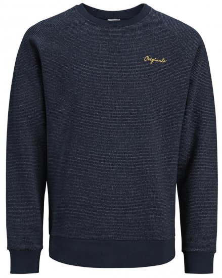 Jack & Jones Hide Sweatshirt Navy - Gensere og hettegensere - Store hettegensere - 2XL-14XL