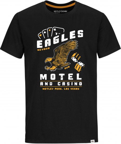 Motley Denim Holt T-Shirt Black - T-skjorter - Store T-skjorter - 2XL-14XL