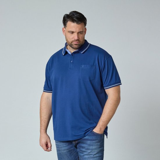 North Latitude Superflex Polo Blå - Polo- & piqueskjorter - Poloskjorte i store størrelser - 2XL-8XL