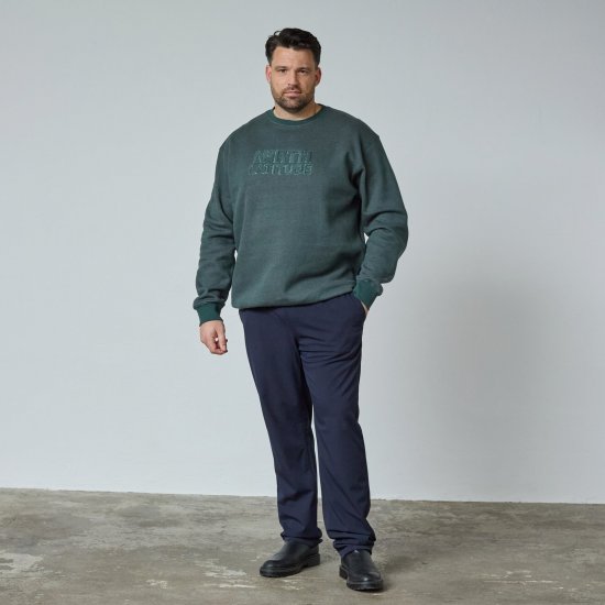 North Latitude Crewneck Logo Sweat Grønn/Khaki - TALL gensere - TALL gensere for høye menn