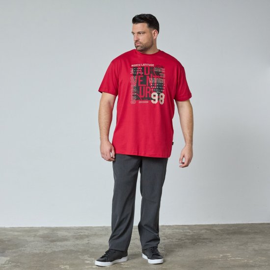 North Latitude Adventure 98 Graphic Tee Gul/Oransje - TALL T-skjorter - Ekstra Lange T-skjorter
