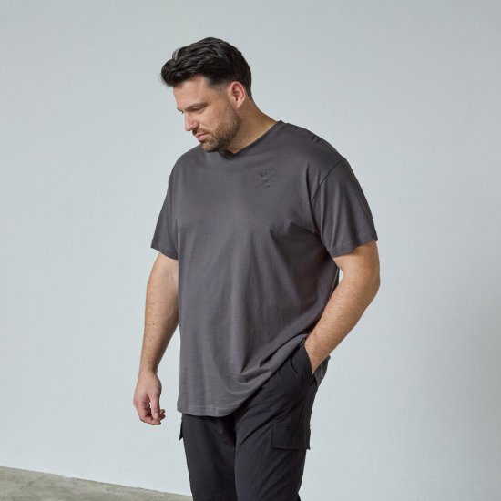 North Latitude Alpine Club T-Shirt Grå/Koksgrå - T-skjorter - Store T-skjorter - 2XL-14XL