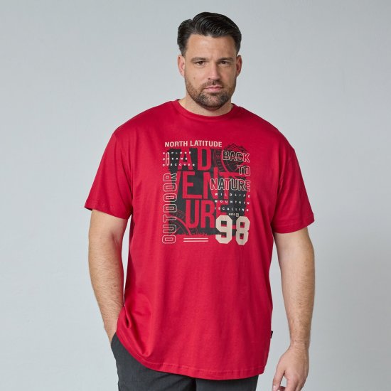 North Latitude Adventure 98 Graphic Tee Gul/Oransje - T-skjorter - Store T-skjorter - 2XL-14XL
