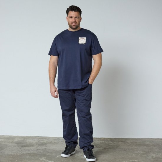 North Latitude T-Shirt With Print Mørkeblå - TALL T-skjorter - Ekstra Lange T-skjorter