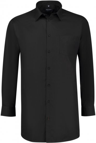 Adamo John Comfort Fit Long Sleeve shirt Black - Skjorter - Store skjorter - 2XL-8XL