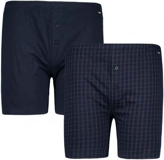 Adamo Curt Boxershorts 2-pack Navy - Undertøy & badetøy - Undertøy store størrelser 