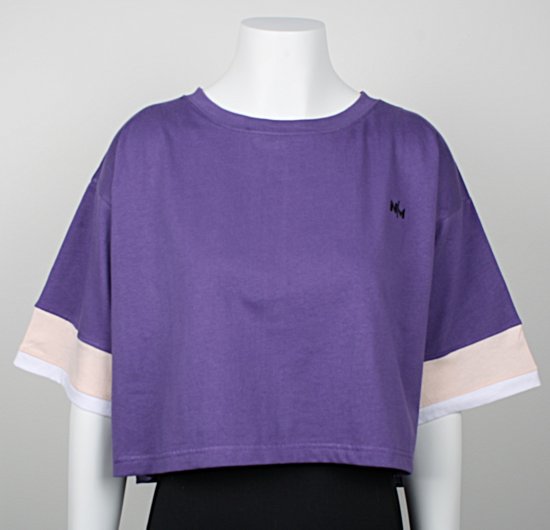 Nora Mikken AGNES Crop Top Purple - T-skjorter - 