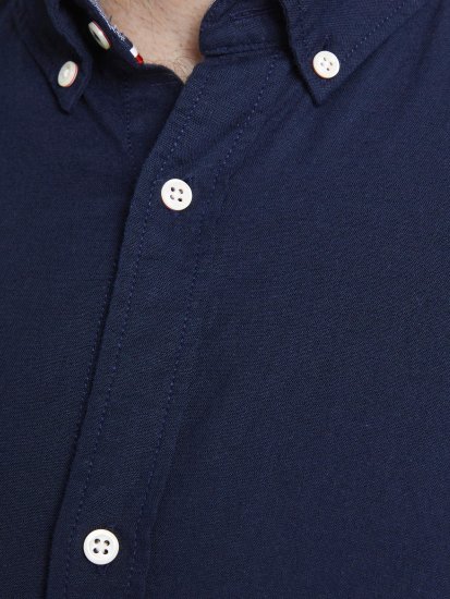 Jack & Jones Summer Shirt L/S Navy - Skjorter - Store skjorter - 2XL-8XL