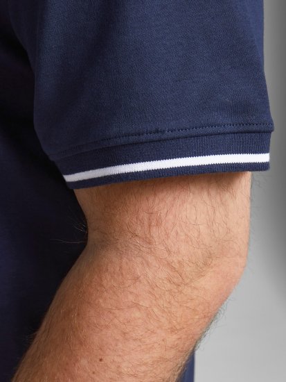 Jack & Jones Jersey Polo Navy - Polo- & piqueskjorter - Poloskjorte i store størrelser - 2XL-8XL