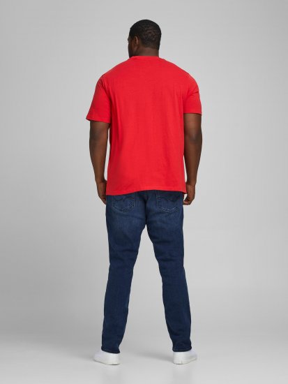 Jack & Jones Elogo T-Shirt True Red - T-skjorter - Store T-skjorter - 2XL-14XL