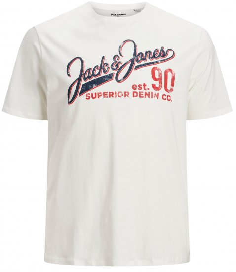 Jack & Jones Elogo T-Shirt White - T-skjorter - Store T-skjorter - 2XL-14XL