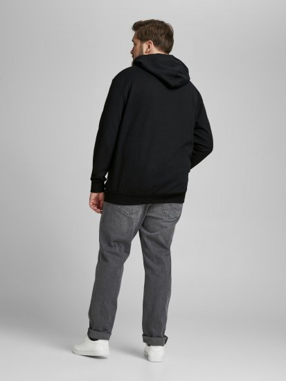 Jack & Jones Basic Hettegenser Svart - Gensere og hettegensere - Store hettegensere - 2XL-14XL
