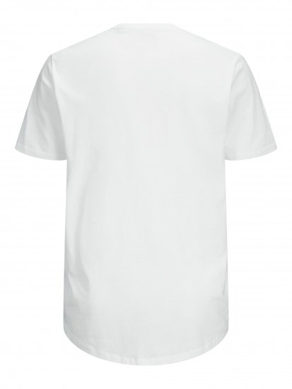 Jack & Jones NOA Crew Neck T-shirt White - T-skjorter - Store T-skjorter - 2XL-14XL