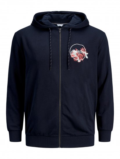 Jack & Jones Califlomax Sweat Hood Navy blazer - Gensere og hettegensere - Store hettegensere - 2XL-14XL