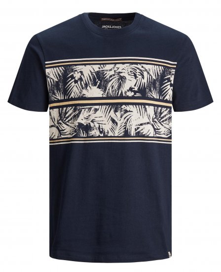 Jack & Jones Sunnys Tee Navy Blazer - T-skjorter - Store T-skjorter - 2XL-14XL