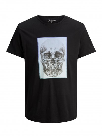 Jack & Jones Gradskull T-Shirt Black - T-skjorter - Store T-skjorter - 2XL-14XL