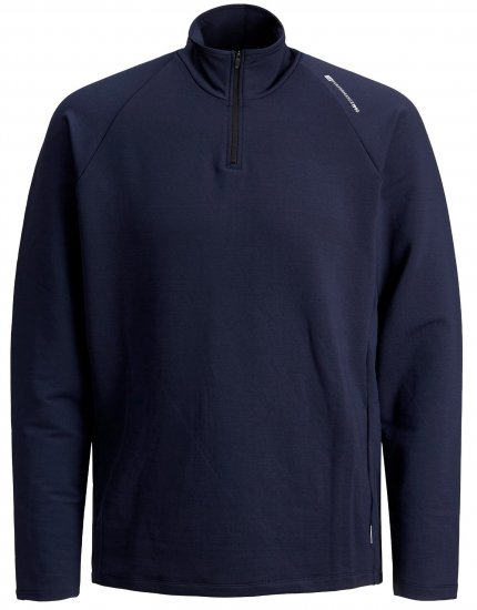 Jack & Jones Running Half Zip Sweat Navy - Gensere og hettegensere - Store hettegensere - 2XL-14XL