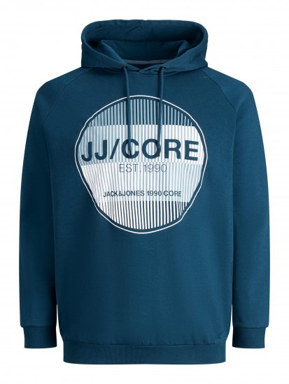 Jack & Jones Booster Hoodie Blue - Gensere og hettegensere - Store hettegensere - 2XL-14XL