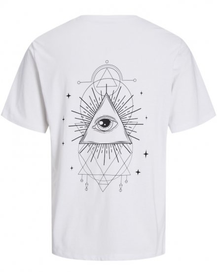 Jack & Jones Jackie Crew Neck T-Shirt White - T-skjorter - Store T-skjorter - 2XL-14XL