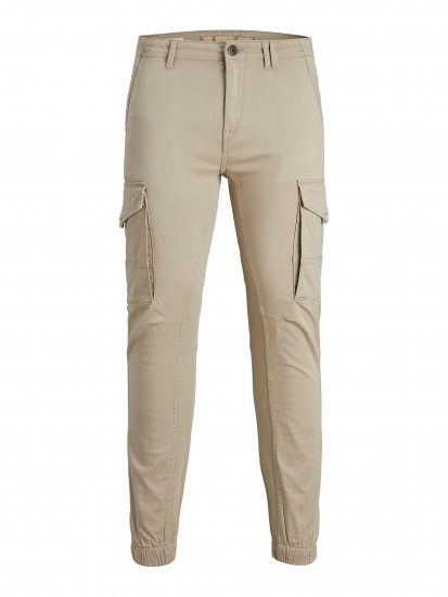 Jack & Jones JPSTPAUL Cuffed Cargopants Sand - Jeans og bukser - Store Bukser og Store Jeans
