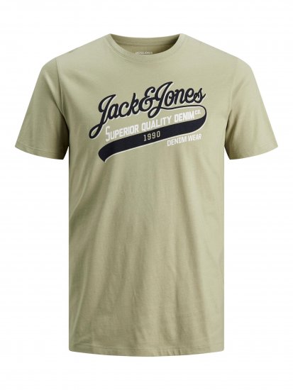 Jack & Jones JJELOGO TEE Light Green - T-skjorter - Store T-skjorter - 2XL-14XL