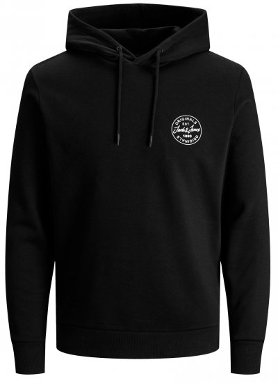 Jack & Jones JJESHARK SWEAT Hoodie Black - Gensere og hettegensere - Store hettegensere - 2XL-14XL