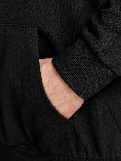 Jack & Jones JJESHARK SWEAT Hoodie Black - Gensere og hettegensere - Store hettegensere - 2XL-14XL
