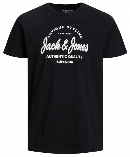 Jack & Jones JJERAFA TEE Black - T-skjorter - Store T-skjorter - 2XL-14XL