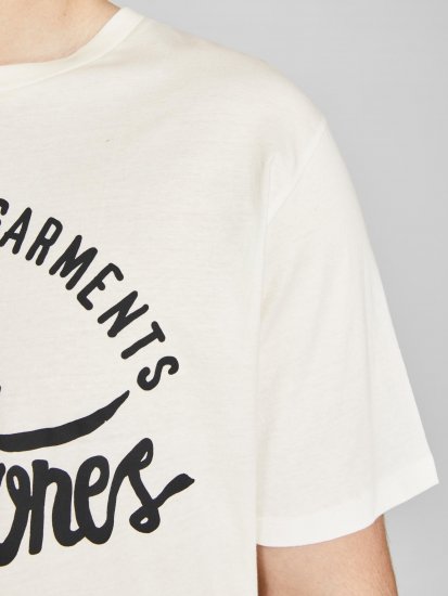 Jack & Jones JJERAFA TEE White - T-skjorter - Store T-skjorter - 2XL-14XL