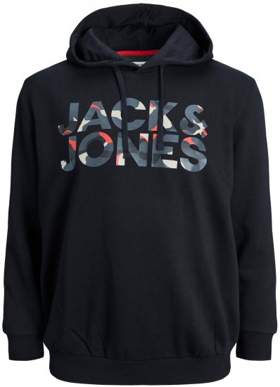 Jack & Jones JJRAMP Hoodie Black - Gensere og hettegensere - Store hettegensere - 2XL-14XL