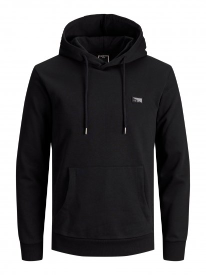 Jack & Jones JCOKING SWEAT HOOD Black - Gensere og hettegensere - Store hettegensere - 2XL-14XL