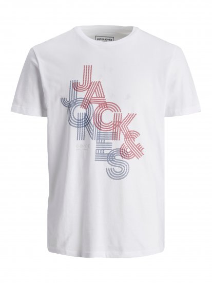 Jack & Jones JCOPOWER White T-Shirt - T-skjorter - Store T-skjorter - 2XL-14XL
