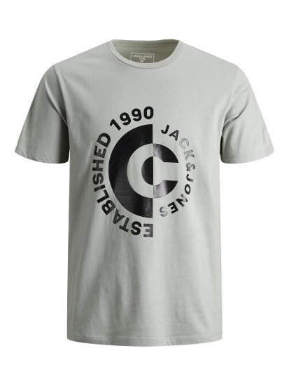 Jack & Jones JCOSPRING T-Shirt Gray - T-skjorter - Store T-skjorter - 2XL-14XL
