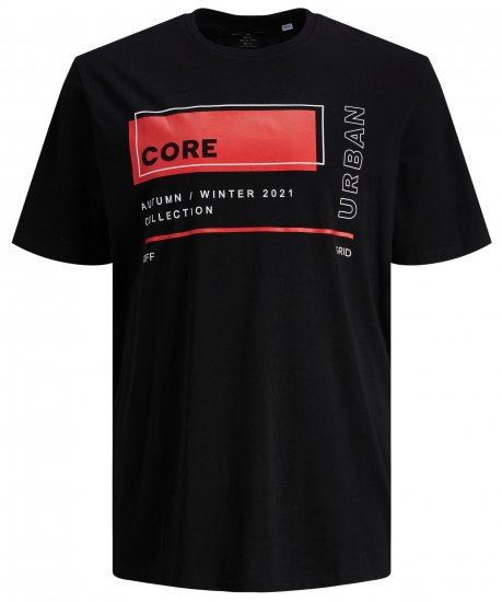 Jack & Jones JCOBOOSTER TEE Black - T-skjorter - Store T-skjorter - 2XL-14XL