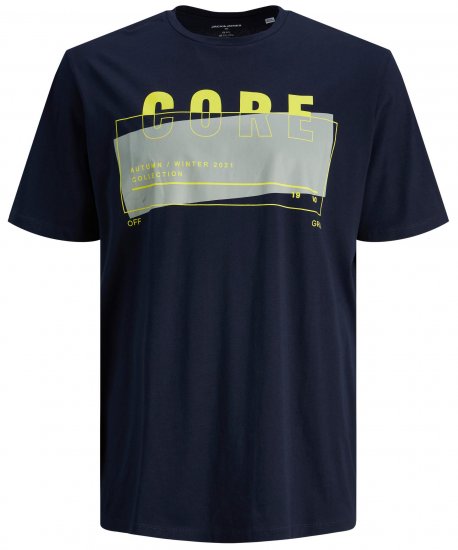 Jack & Jones JCOBOOSTER TEE Navy - T-skjorter - Store T-skjorter - 2XL-14XL