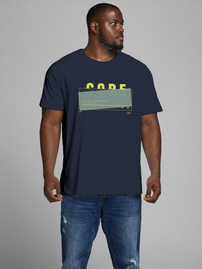 Jack & Jones JCOBOOSTER TEE Navy - T-skjorter - Store T-skjorter - 2XL-14XL