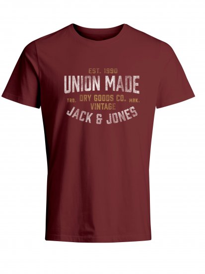 Jack & Jones JPRBLUBOOSTER TEE Red - T-skjorter - Store T-skjorter - 2XL-14XL