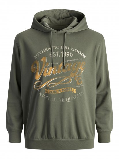 Jack & Jones JPRBLUBOOSTER SWEAT Hoodie Khaki - Gensere og hettegensere - Store hettegensere - 2XL-14XL