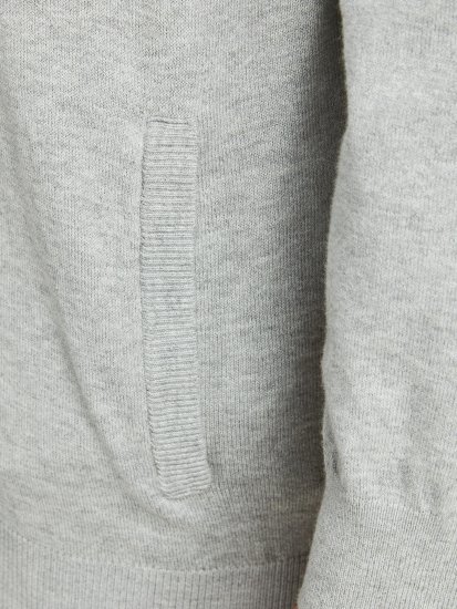 Jack & Jones JJEMIL Knit Turtle Zip Cardigan Light Grey - Gensere og hettegensere - Store hettegensere - 2XL-14XL