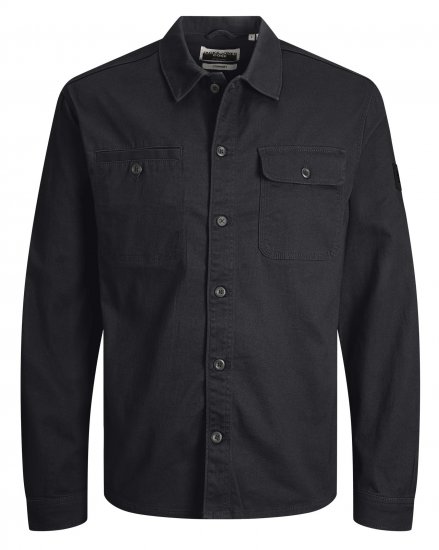 Jack & Jones JCOBEN LS Overshirt Black - Skjorter - Store skjorter - 2XL-8XL