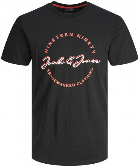 Jack & Jones JJSTAMP TEE Black - T-skjorter - Store T-skjorter - 2XL-14XL